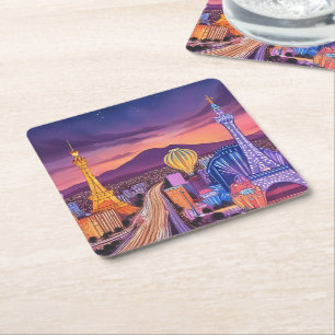 Las Vegas Theme Party Coasters