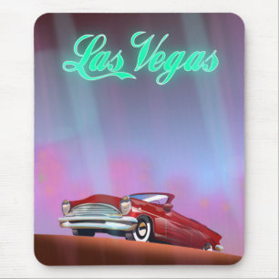 Las Vegas travel poster Mouse Mat