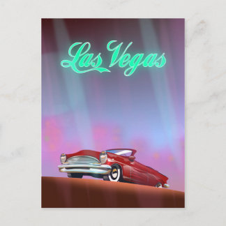 Las Vegas travel poster Postcard