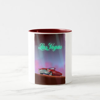 Las Vegas travel poster Two-Tone Coffee Mug