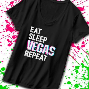 Las Vegas Trip - Eat Sleep Vegas Repeat T-Shirt