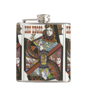 Las Vegas USA Vintage Travel flask