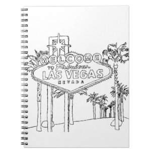 Las Vegas Vacation Drawing Vacation Art Travelling Notebook