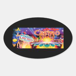 Las Vegas Vacation Oval Sticker