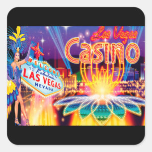 Las Vegas Vacation Square Sticker