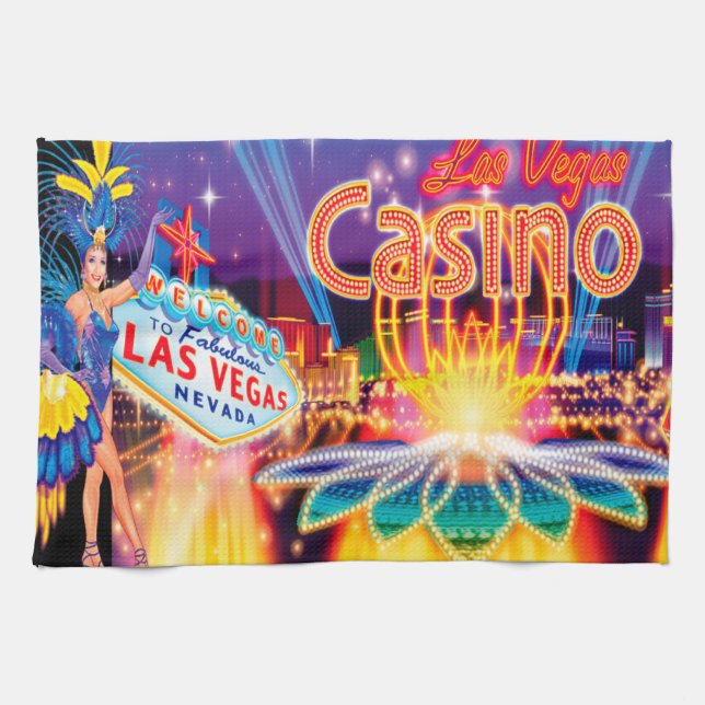 Las Vegas Vacation Tea Towel (Horizontal)