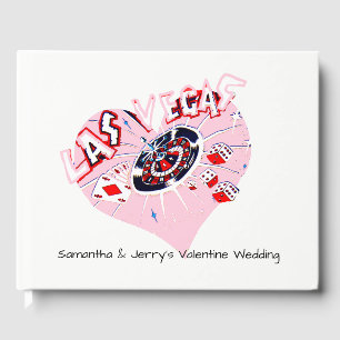 Las Vegas Valentine Wedding Guest Book
