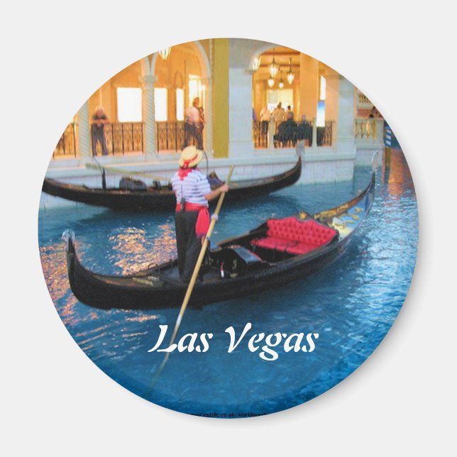Las Vegas Venice gondoliers magnet (Front)