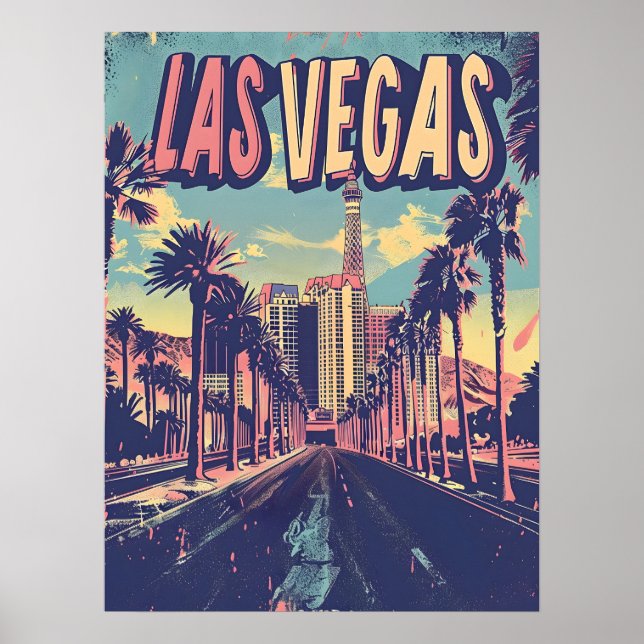 Las Vegas Vintage Art Poster (Front)