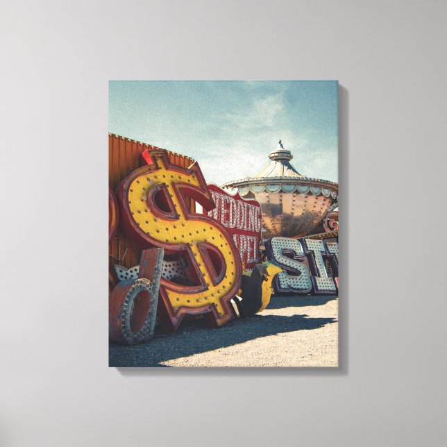 Las Vegas Vintage Casino Sign Canvas (Front)