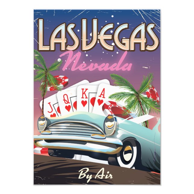 Las Vegas vintage style vacation poster (Front)