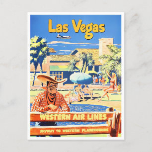 Las Vegas vintage travel postcard