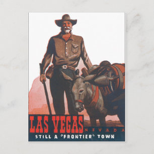 Las Vegas Vintage Travel Poster Artwork Postcard
