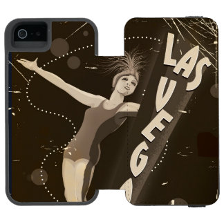 Las Vegas vintage travel poster Incipio Watson™ iPhone 5 Wallet Case
