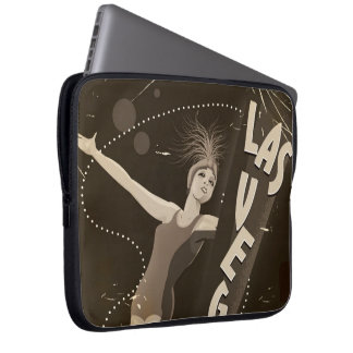 Las Vegas vintage travel poster Laptop Sleeve