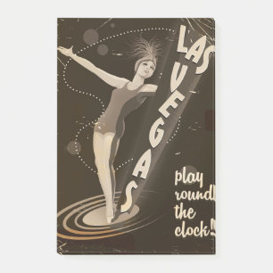 Las Vegas vintage travel poster Post-it Notes