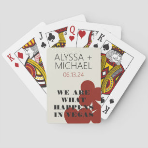 Las Vegas We Are What Happens Wedding Favor Playing Cards