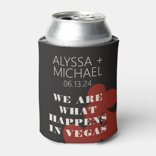 Las Vegas We Are What Happens Wedding Favour Can Cooler (Can Front)