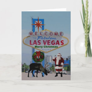 Las Vegas "WE PUT YOUR FACE ON SANTA" Card
