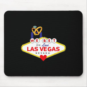 Las Vegas Wedding Bride Groom Matching Shower Hone Mouse Mat