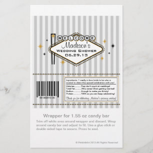 Las Vegas Wedding Candy Wrapper