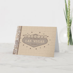 Las Vegas Wedding Card