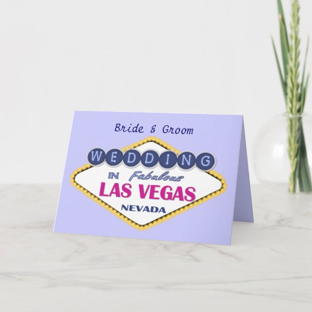 Las Vegas - Wedding Card (Front)