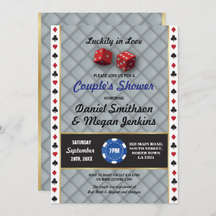 Las Vegas Wedding Casino Couples Shower Engagement Invitation