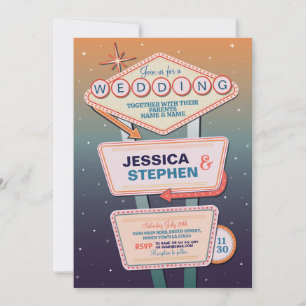 Las Vegas Wedding Casino Party Invitation