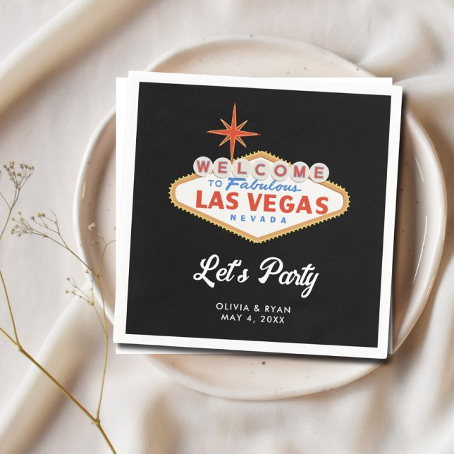 Las Vegas Wedding Cocktail Hour Napkins (Las Vegas Wedding Cocktail Hour Napkins)
