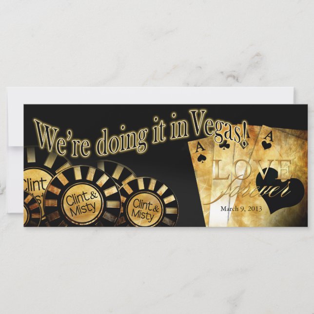 Las Vegas Wedding (contact me to personalise 4u) Invitation (Front)