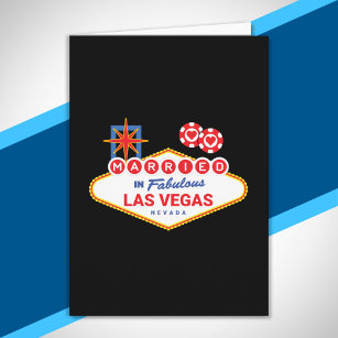 Las Vegas Wedding - Couple Married in Las Vegas Card