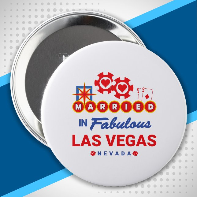 Las Vegas Wedding - Couple Married In Vegas 10 Cm Round Badge (Creator Uploaded)