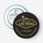 Las Vegas Wedding Date Favour Magnetic