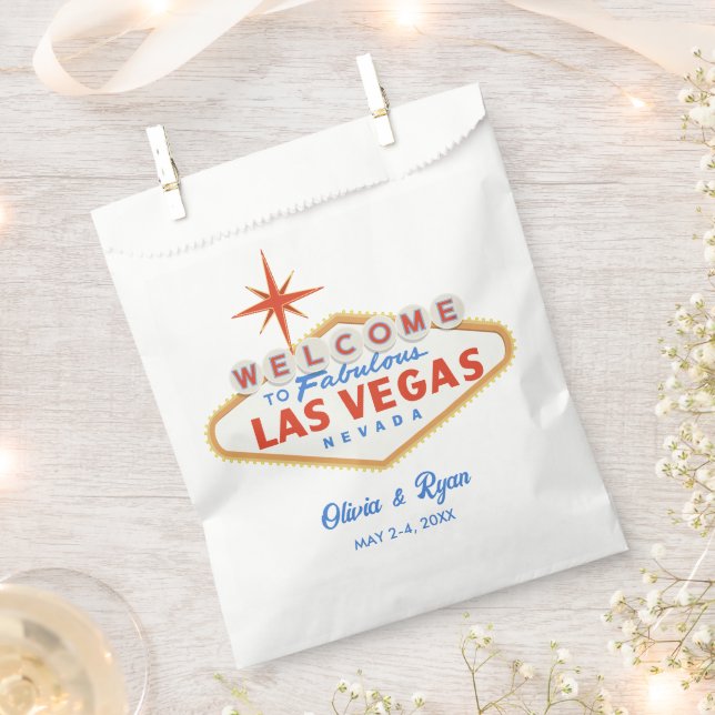 Las Vegas Wedding Favour Bag Welcome Gift (Clipped)