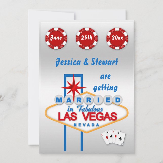 Las Vegas Wedding Invitation (Front)