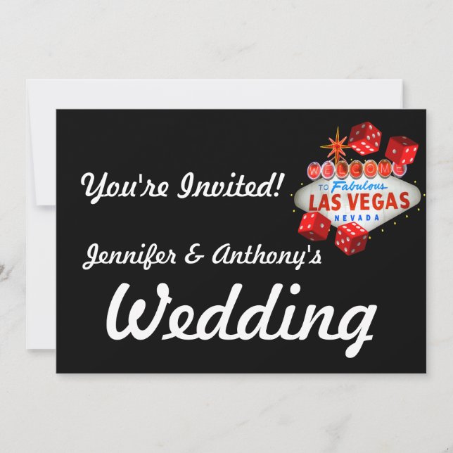 Las Vegas Wedding Invitation (Front)