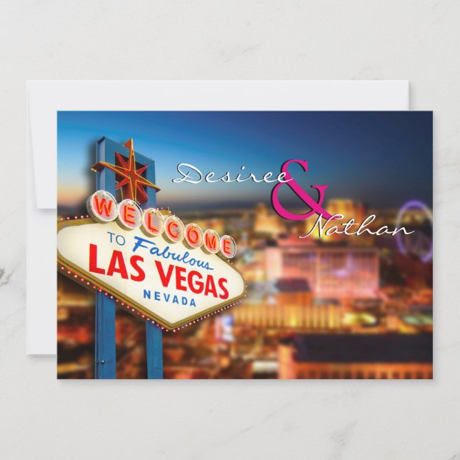 Las Vegas Wedding Invitation (Front)