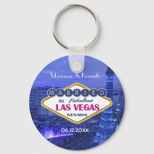 Las Vegas Wedding Key Ring