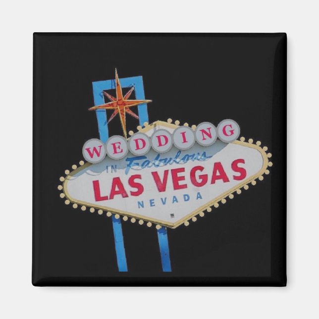 Las Vegas WEDDING Magnet Sample 1 (Front)