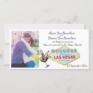 Las Vegas Wedding Photo Announcement