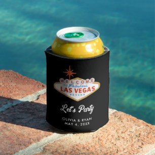 Las Vegas Wedding Pool Day Favour  Can Cooler