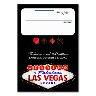 Las Vegas Wedding Reception Escort Card Table No.
