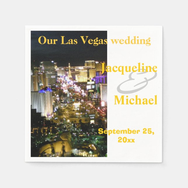 Las Vegas Wedding Receptions Napkin (Front)