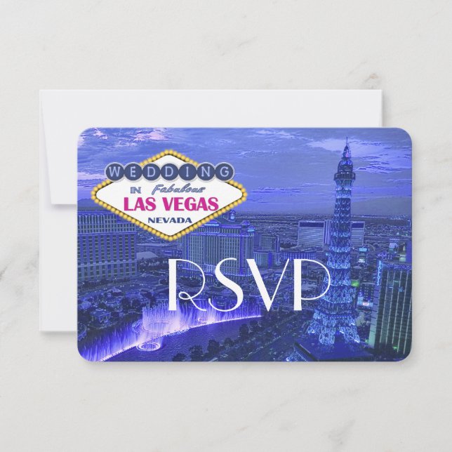 Las Vegas Wedding - RSVP Card (Front)
