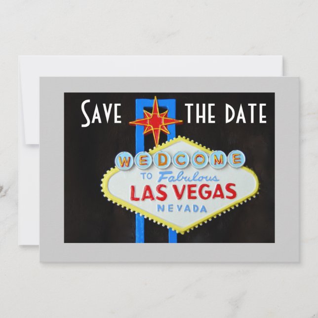 Las Vegas Wedding Save the Date (Front)
