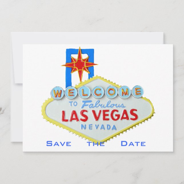 Las Vegas Wedding Save the Date (Front)