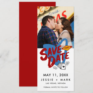 Las Vegas Wedding Save the Date Photo Announcement