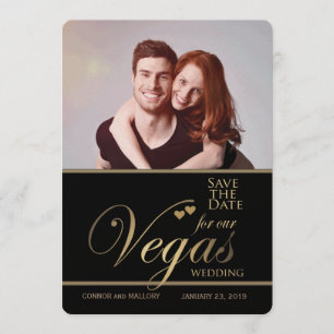 Las Vegas wedding save the date template