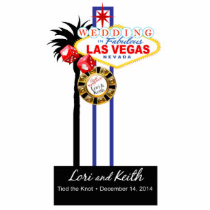 Las Vegas Wedding Sculpture Keepsake Standing Photo Sculpture